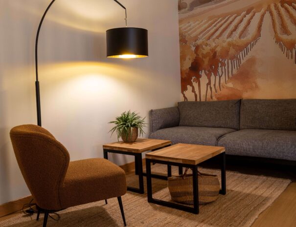 Woonkamer Gite Malepere Haute